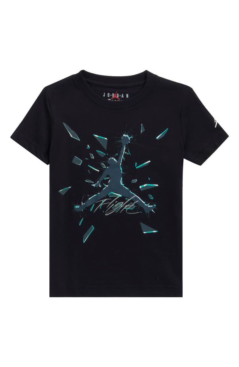Jordan Kids' Shattered Glass Graphic T-Shirt, Main, color, Black