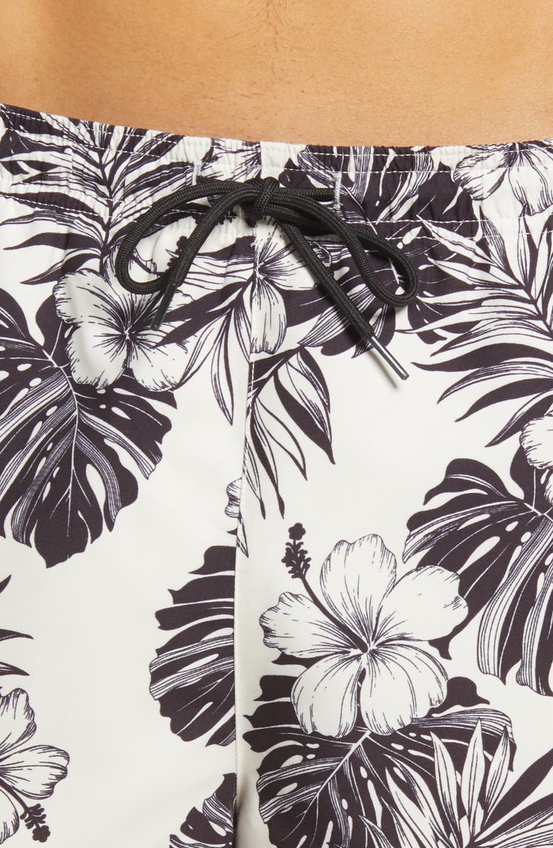 PacSun Hawaii Floral Swim Trunks, Alternate, color, 