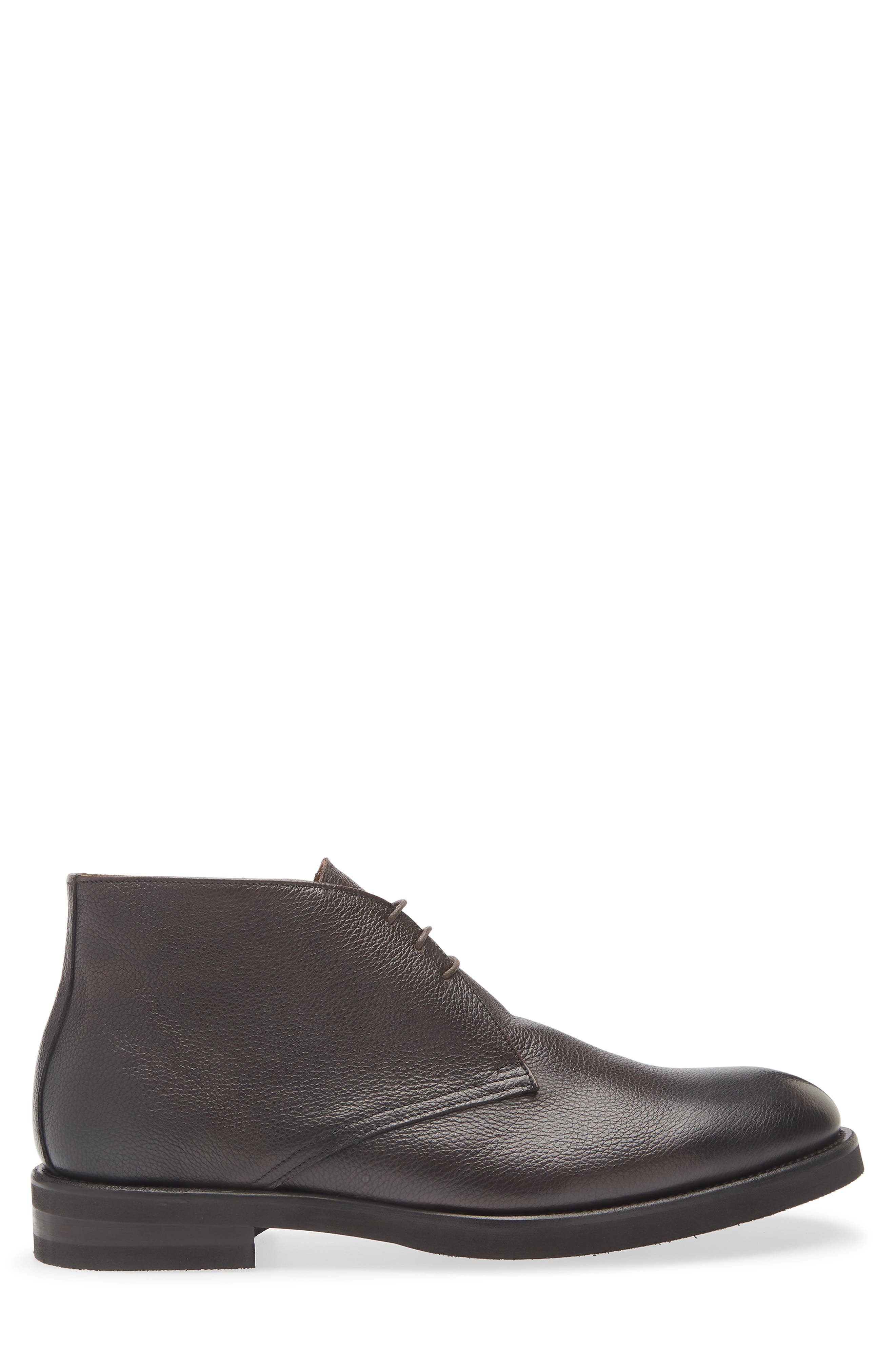 Nordstrom Italian Collection Saluzzo Chukka Boot, Alternate, color, Dark Brown Leather
