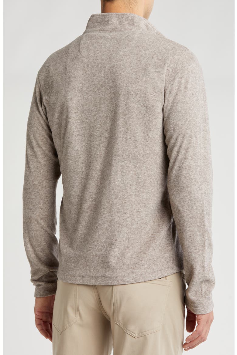 Heather Chenille Quarter Zip Pullover, Alternate, color, OATMEAL HEATHER
