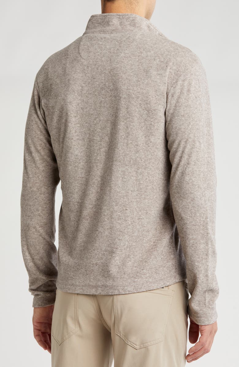 Vintage 1946 Heather Chenille Quarter Zip Pullover, Alternate, color, Oatmeal Heather