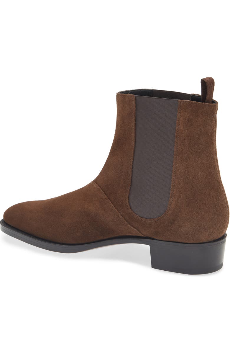 John Lobb Eddi Chelsea Boot, Alternate, color, Dark Brown