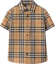 Burberry Check Cotton Oxford Shirt
