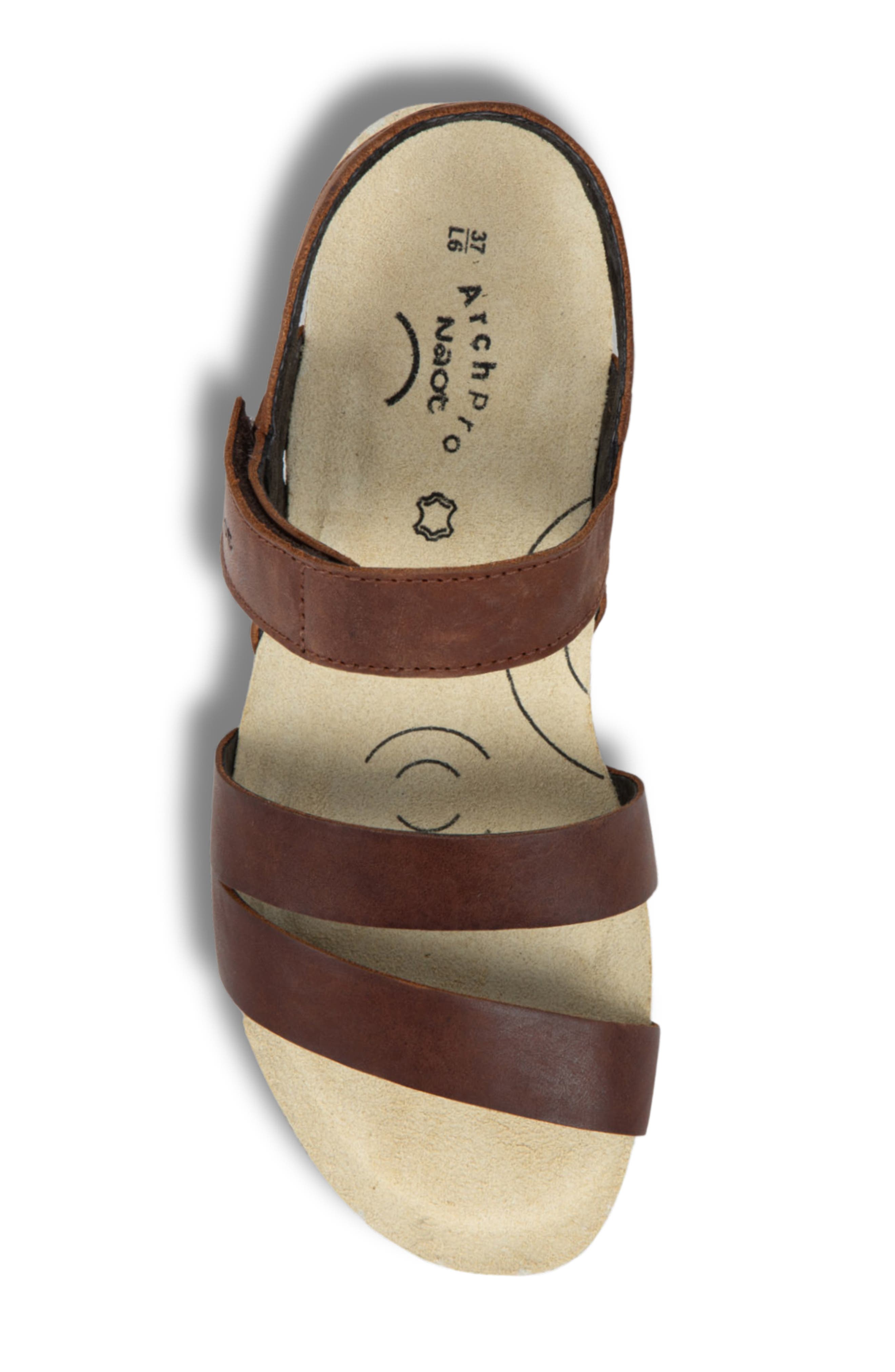 Kayla Arch Pro Sandal, Alternate, color, COGNAC LEATHER