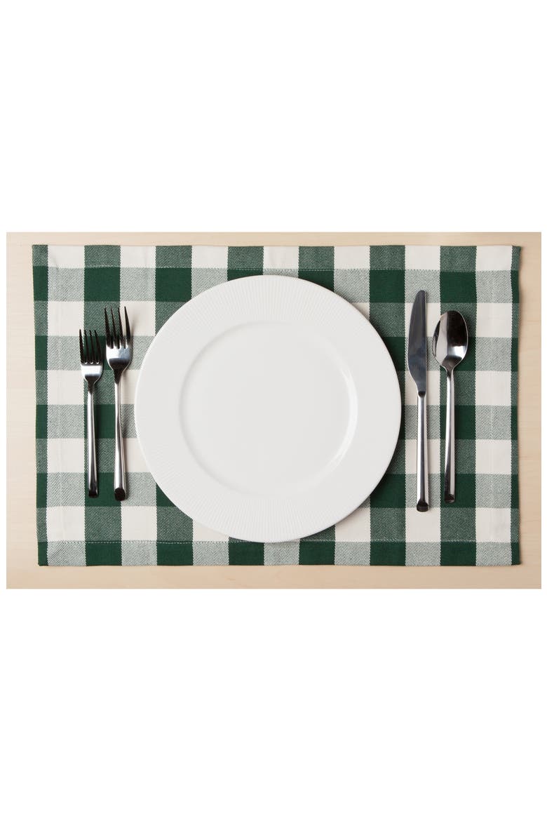 Buffalo Check Placemats, Alternate, color, SPRUCE BUFFALO CHECK