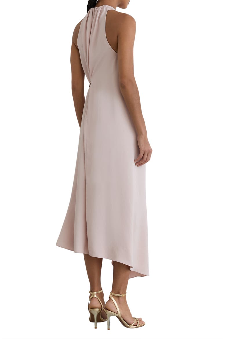 Evie Halter Neck Midi Dress, Alternate, color, PALE PINK