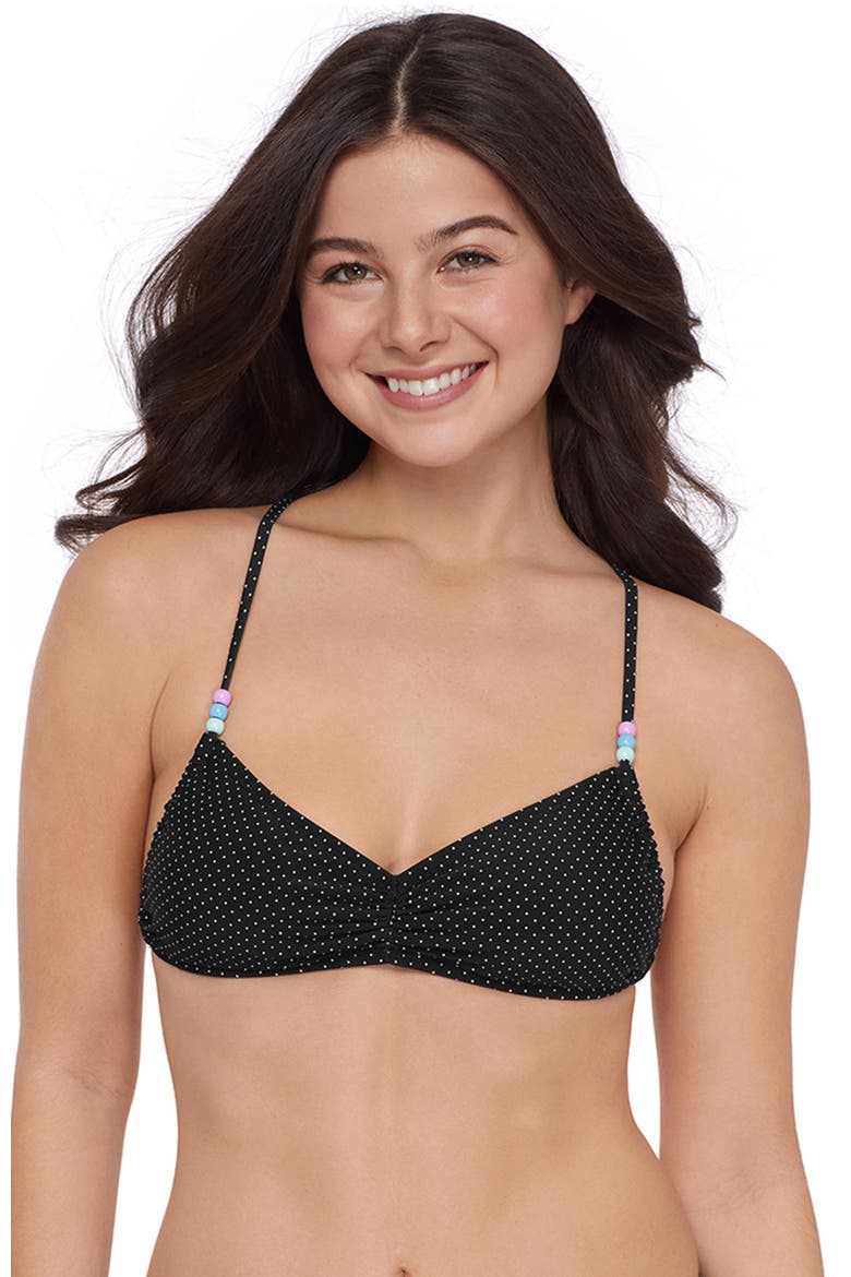 Sweetheart Bralette Bikini Top, Main, color, Ditsy Dot