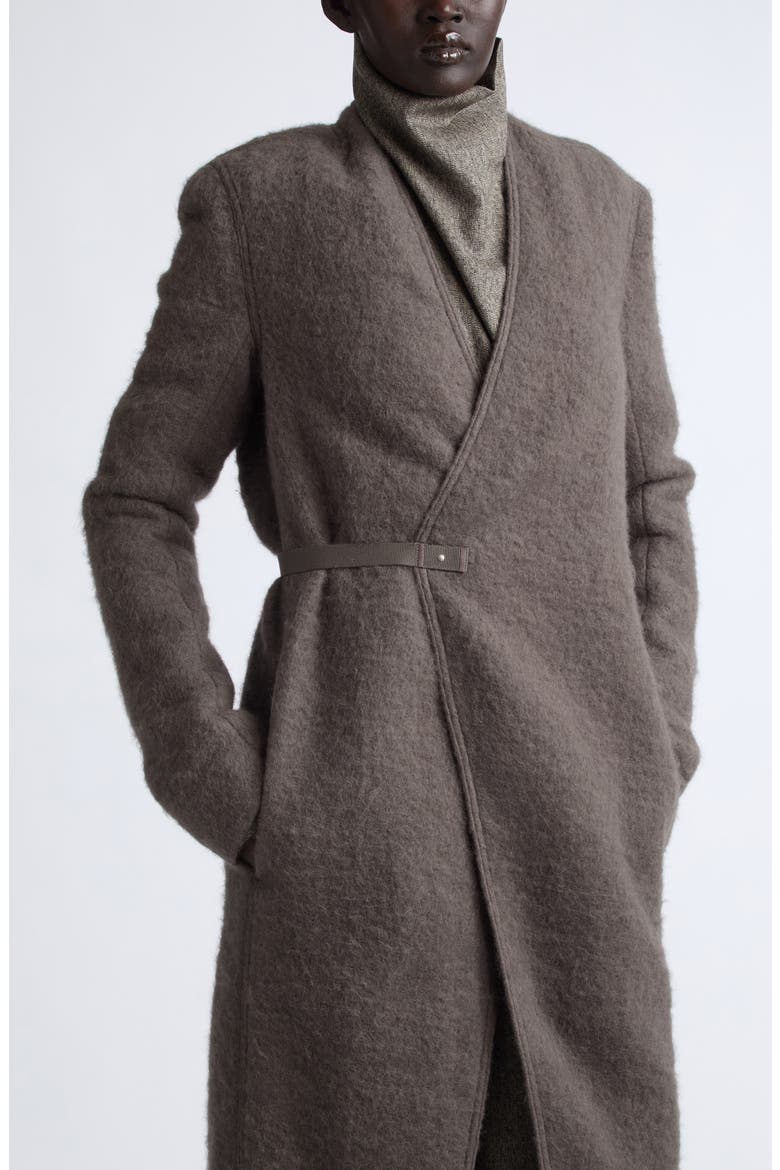 Lab Leather Coat, Alternate, color, DARK DUST