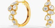 Everlee Gold Frame Multi-Shape Lab Diamond Hoop in 14K Gold