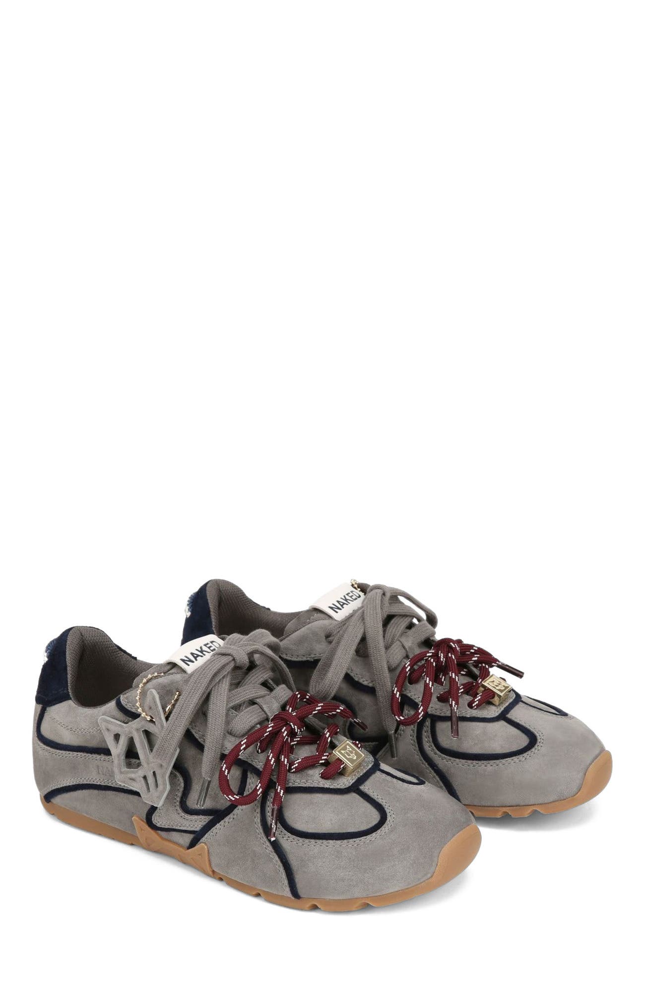 Adored Suede Sneaker, Alternate, color, Grey Suede