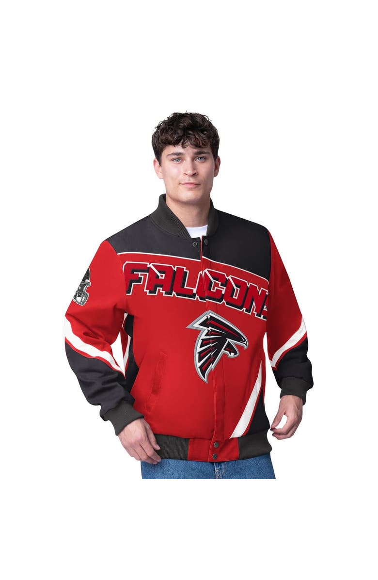 G-III Extreme Men's G-III Extreme Red Atlanta Falcons Maximum Racing Full-Snap Jacket, Main, color, Red