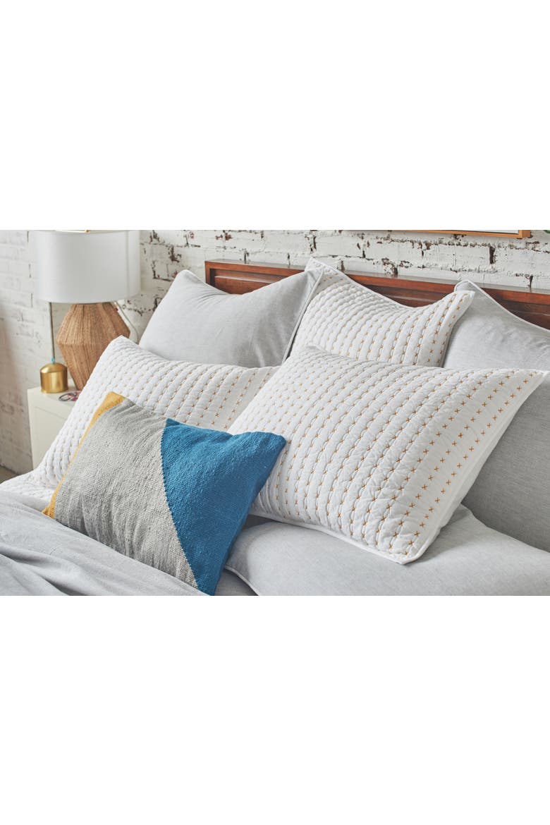 Tate Boulder Cotton Standard Pillow Sham, Alternate, color, Grey