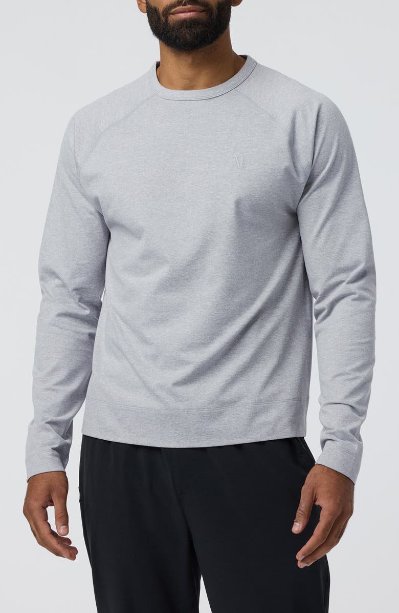 Vuori Coronado Relaxed Fit Crewneck Sweatshirt, Main, color, Light Heather Grey