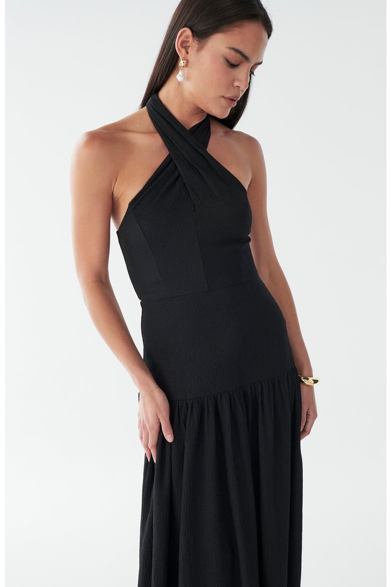 Harvi Midi Dress, Alternate, color, Black