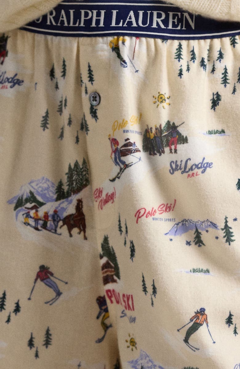 Polo Ralph Lauren Print Cotton Boxer Pajama Shorts, Alternate, color, 