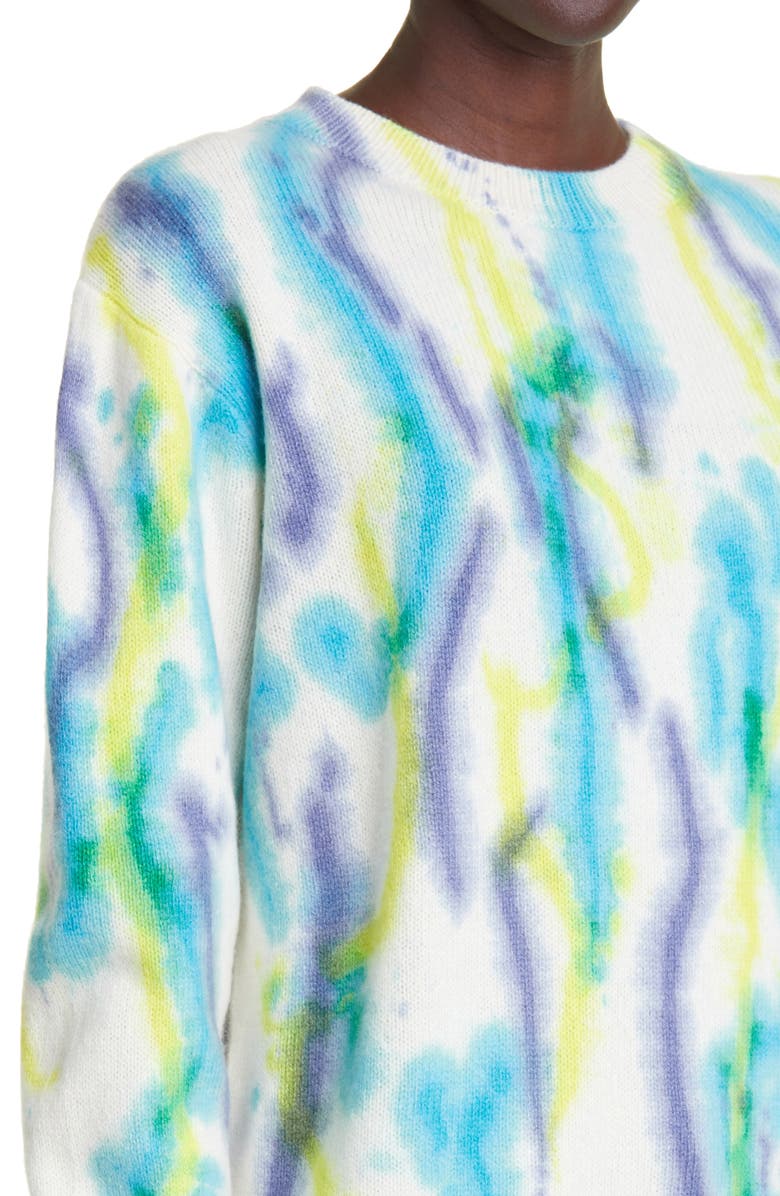 The Elder Statesman Women's Watercolor Cashmere Sweater, Alternate, color,