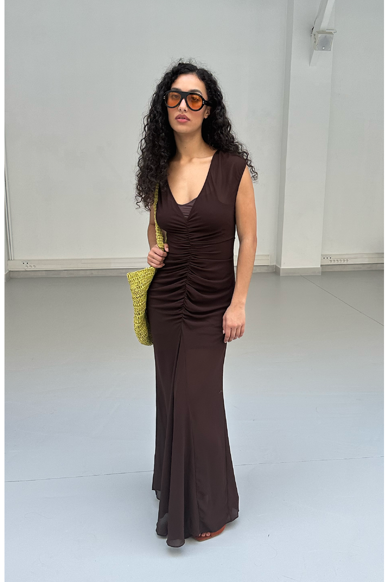 Frankie Dress, Alternate, color, Dark Brown
