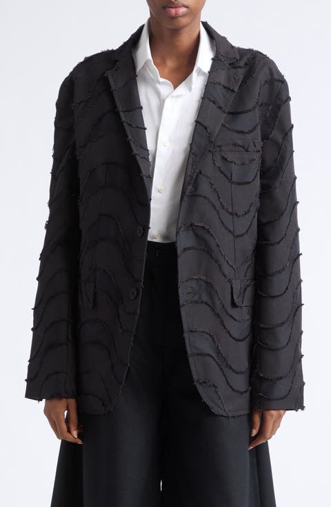 Single Breasted Jacquard Tailcoat Jacket