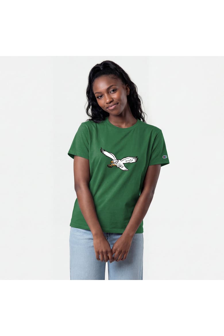 Women's Champion  Kelly Green Philadelphia Eagles Logo T-Shirt, Main, color, Kelly Green