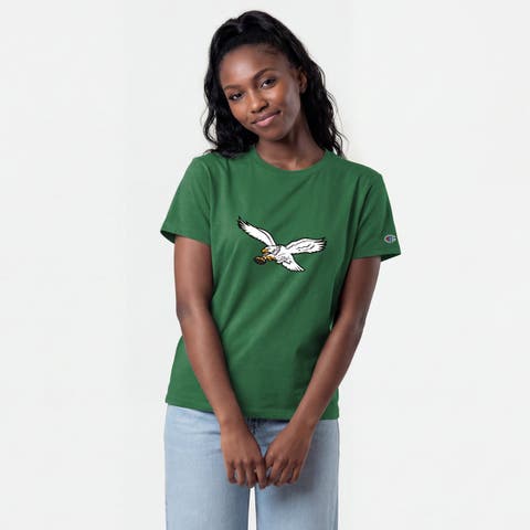 Women's Champion  Kelly Green Philadelphia Eagles Logo T-Shirt