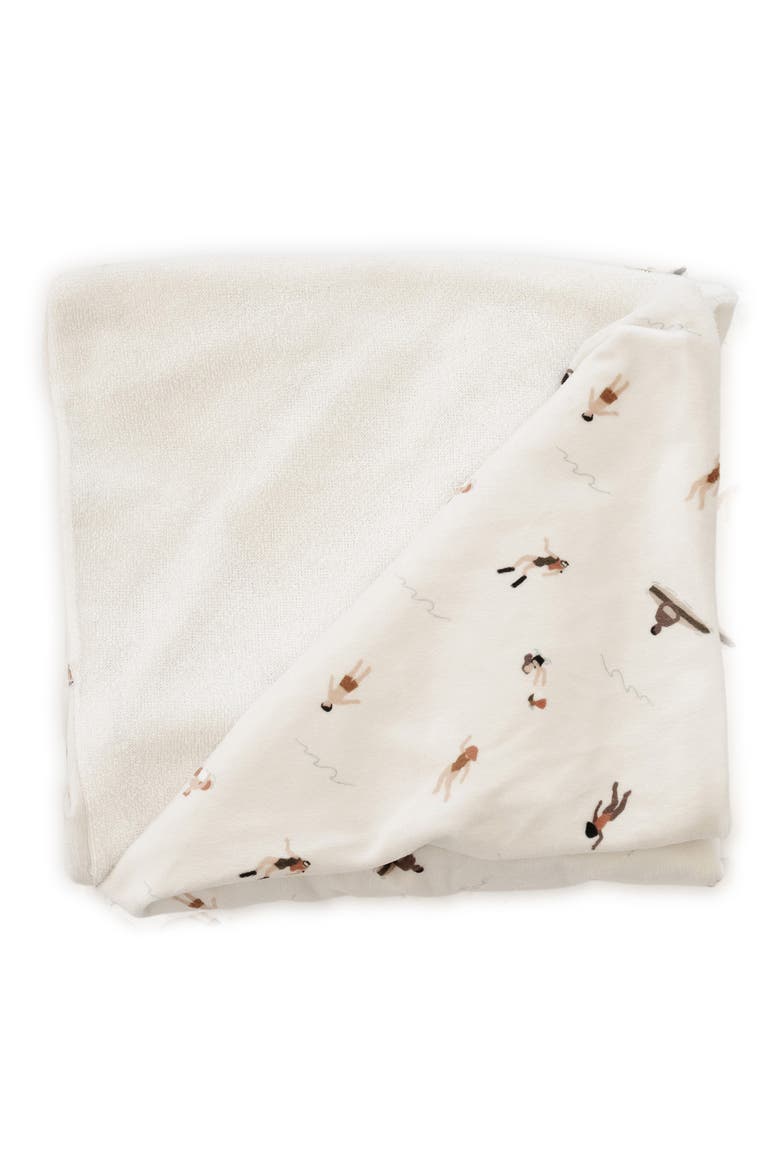 Minky Hooded Towel, Main, color, POOLSIDE