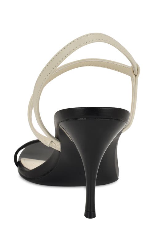 Nine West Carolyn Slingback Pointed Toe Sandal In Black