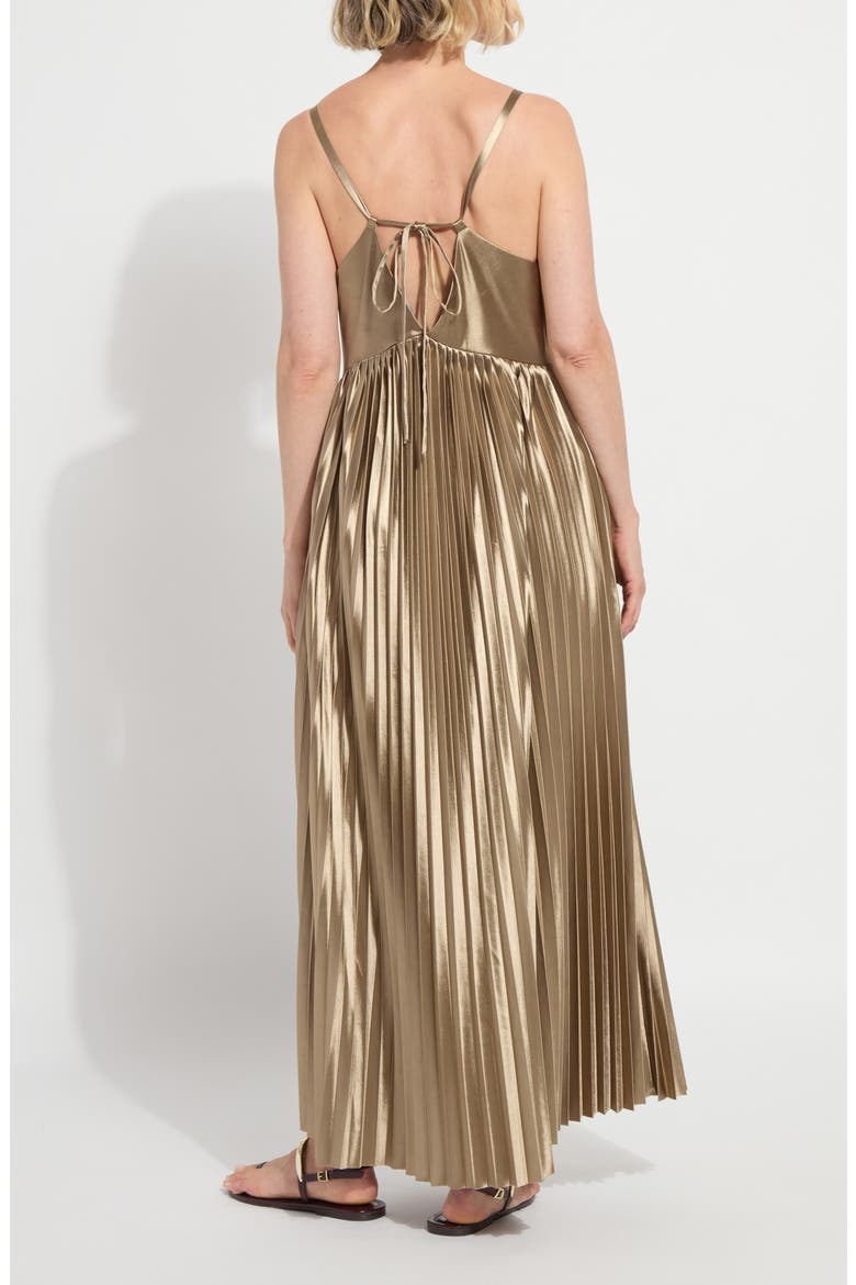Lauren Pleated Maxi Dress & Bag, Alternate, color, CELADON