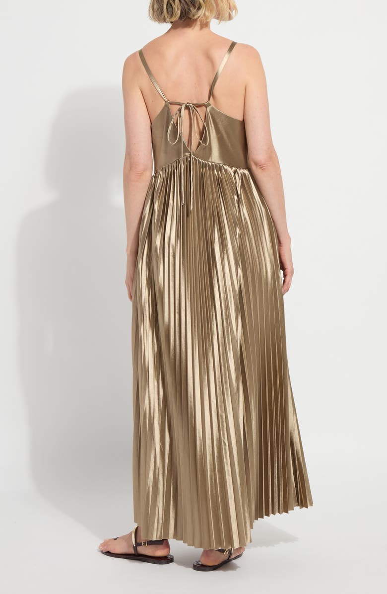 Lysse Lauren Pleated Maxi Dress & Bag, Alternate, color, Celadon