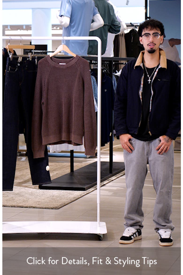 Heavyweight Ribbed Cotton Crewneck Sweater video