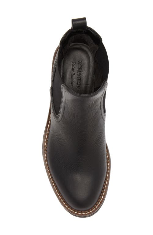 Nordstrom Miah Water Resistant Chelsea Lug Boot In Black