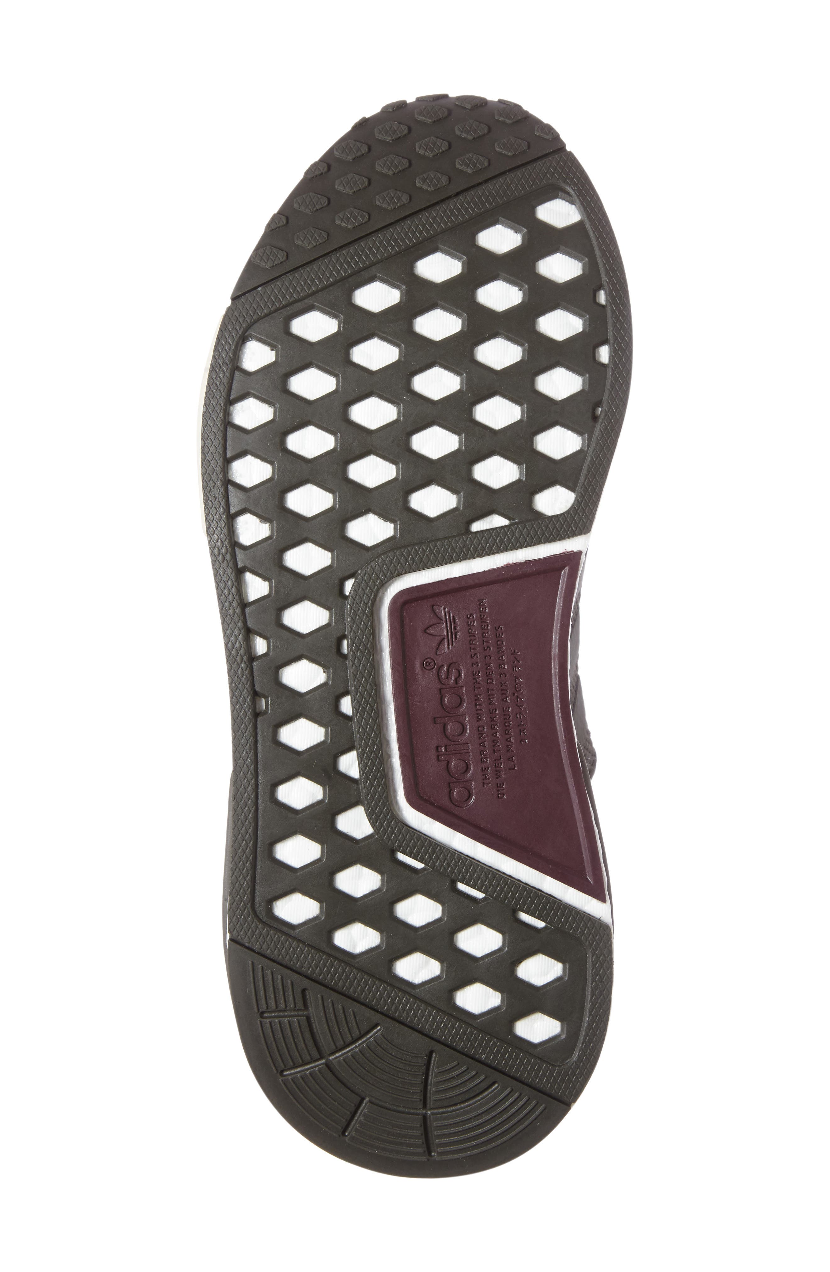 'NMD Runner' Athletic Shoe, Alternate, color, UTILITY GREY/ MAROON