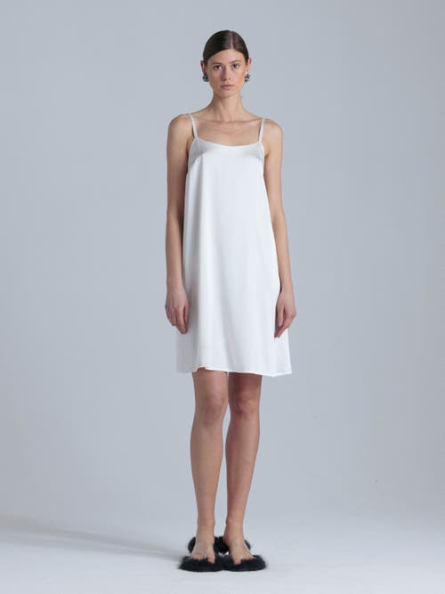 Alas Aphrodite Silk Midi Dress In White