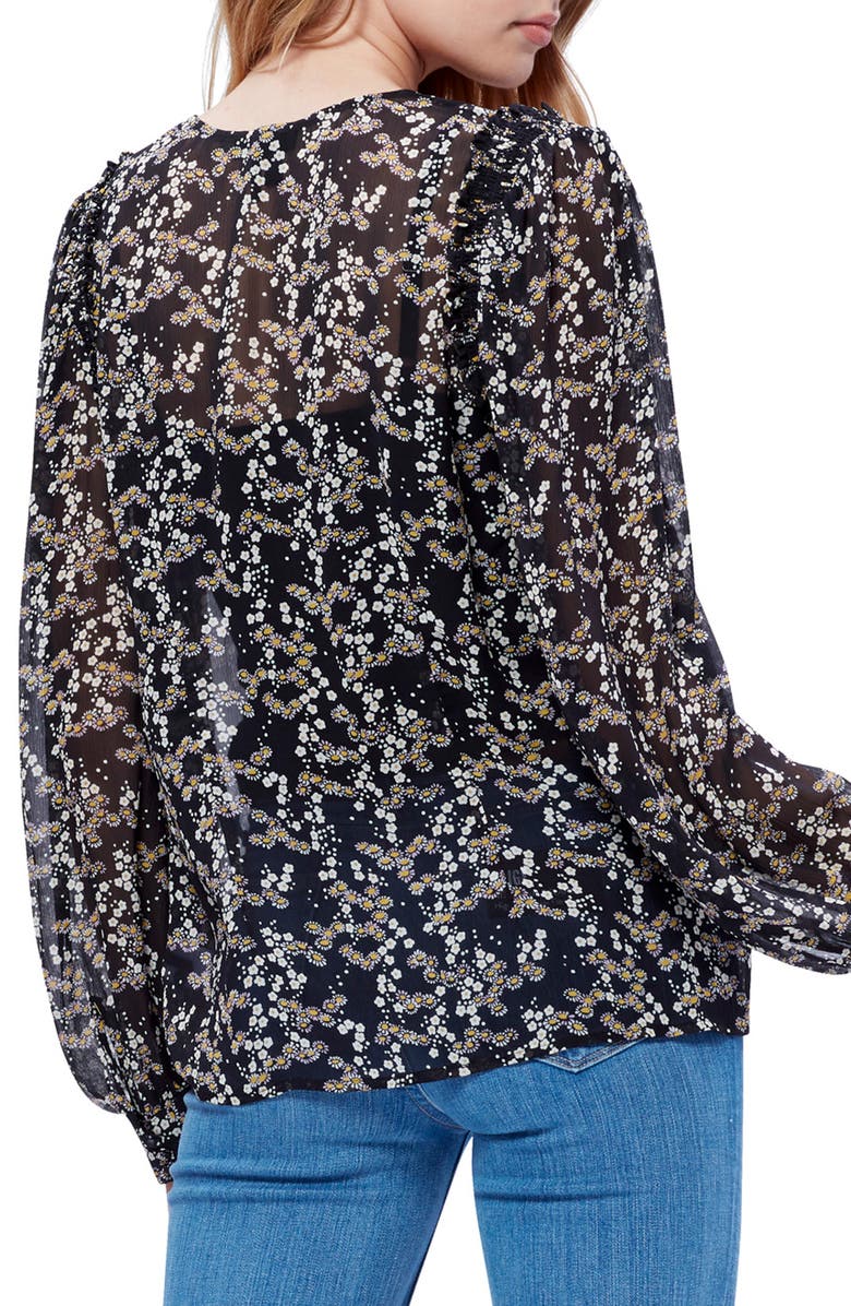 PAIGE Ambrosine Silk Georgette Top, Alternate, color, 