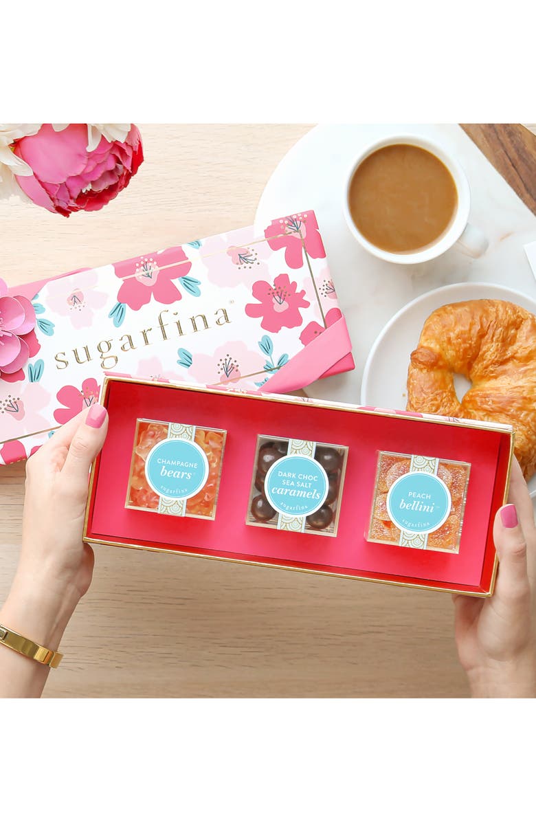 sugarfina Floral 3-Piece Candy Bento Box, Alternate, color, 