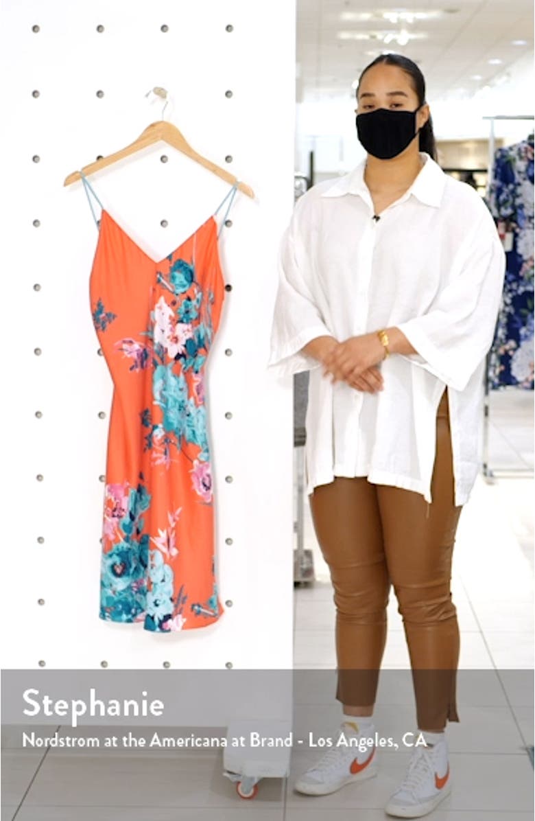 Bloom Floral Satin Chemise, sales video thumbnail