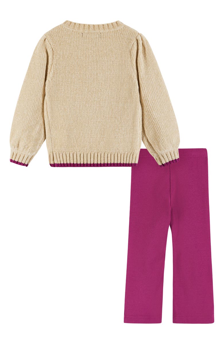 Andy & Evan Chenille Sweater & Rib Pants Set, Alternate, color, 