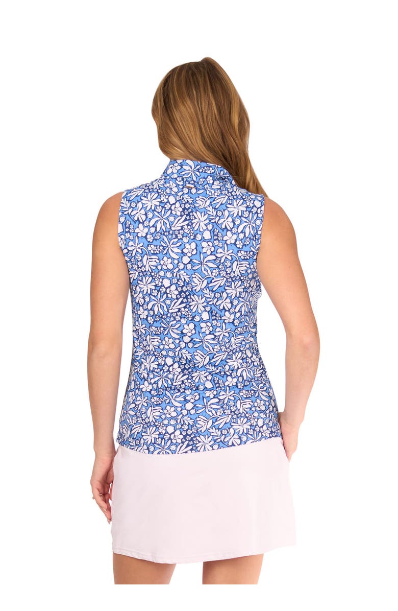 Cabana Life 1/4 Sleeveless Sport Top, Alternate, color, Seaside Floral