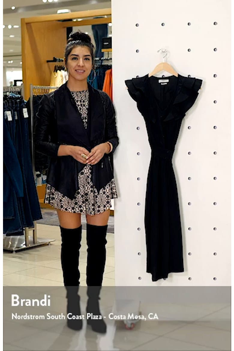 Coraline Ruffle Trim Midi Dress video