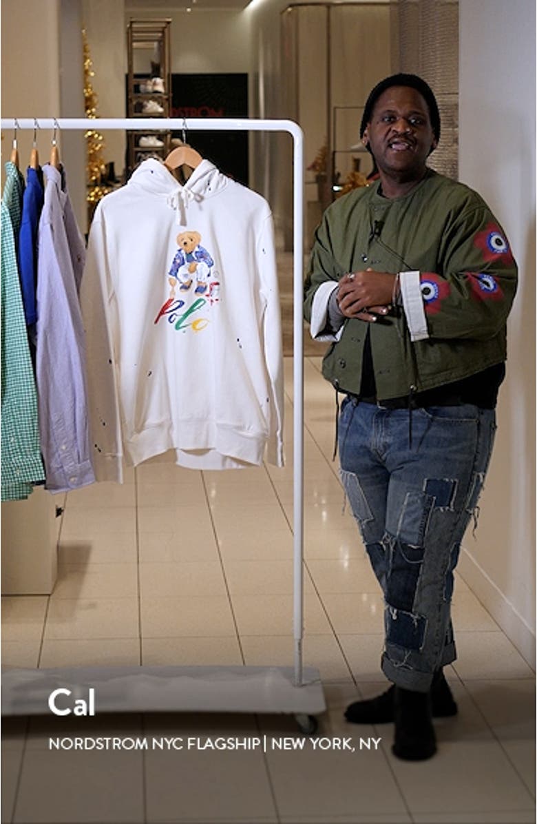 Painter Bear Pullover Hoodie, sales video thumbnail