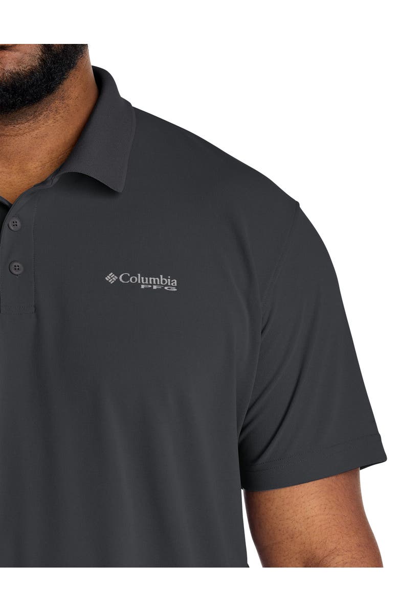 Columbia Big & Tall PFG Freezer Polo Shirt, Alternate, color, Black