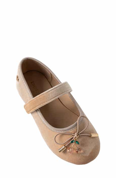 Kids' Velvet Mary Jane Flat