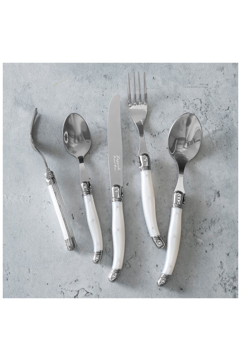 20-Piece Laguiole Connoisseur Flatware Set, Alternate, color, PEARL WHITE