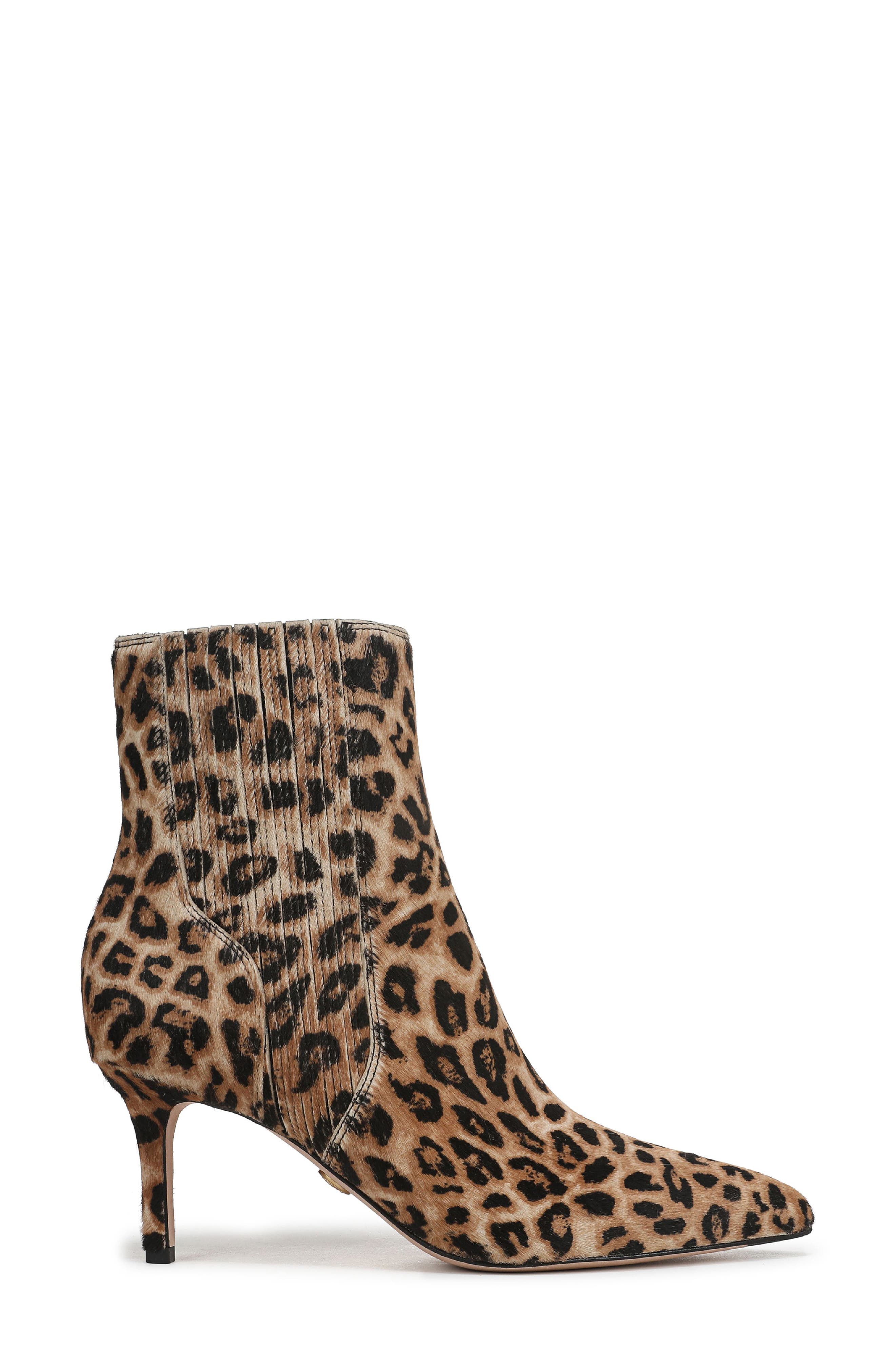 Veronica Beard Lisa Genuine Calf Hair Bootie, Alternate, color, Leopard
