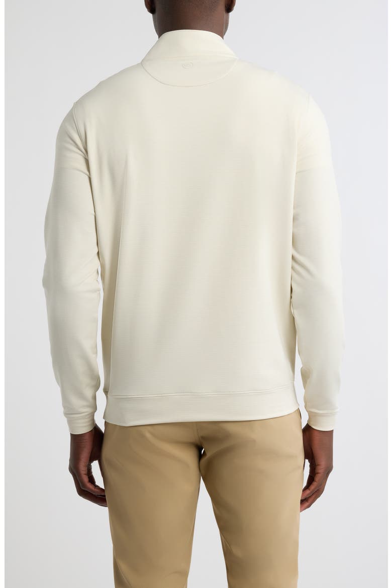 Perth Stripe Quarter Zip Performance Pullover, Alternate, color, STONE