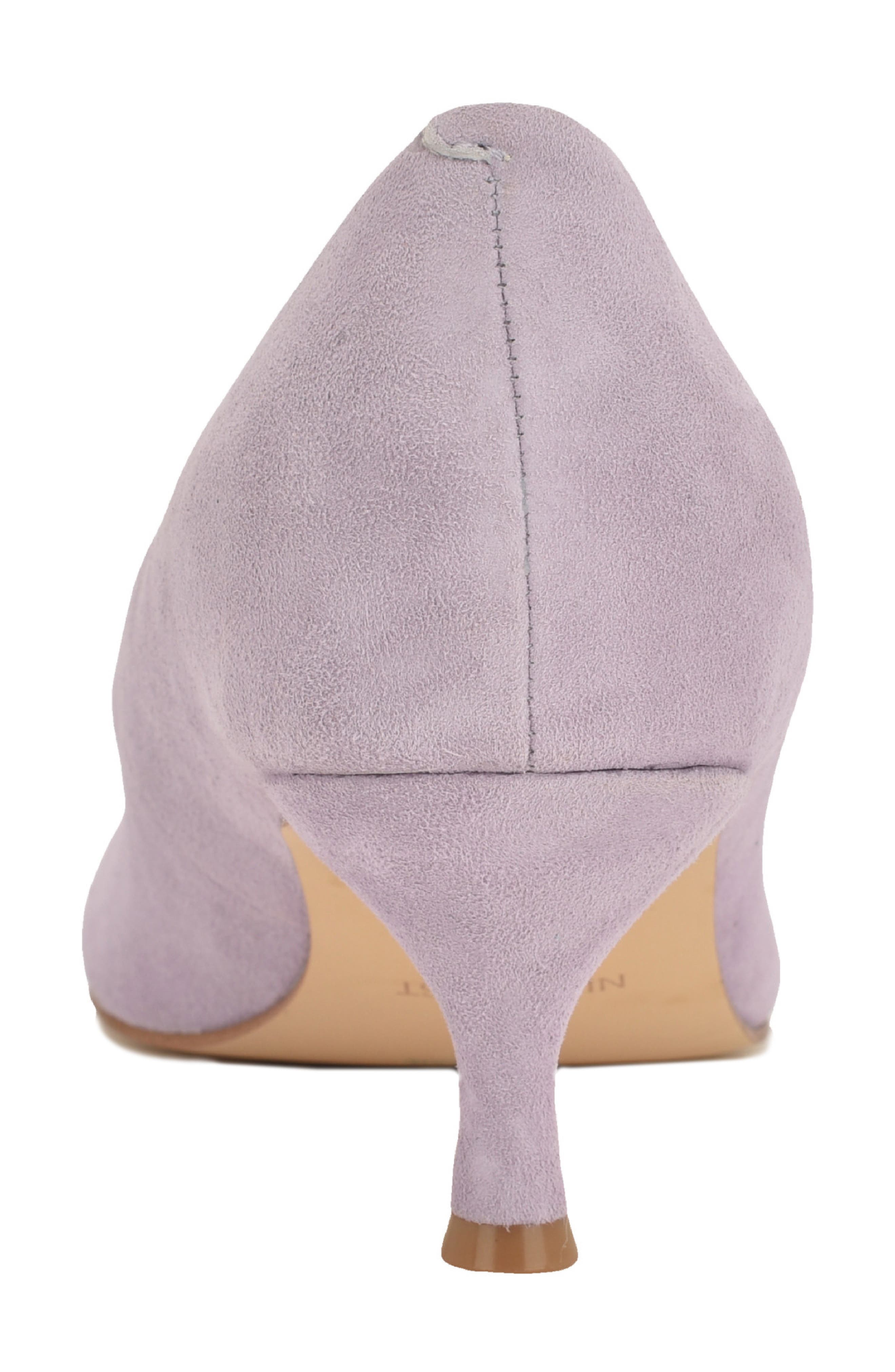 Nine West Siskp Pointed Toe Kitten Heel Pump, Alternate, color, Light Purple