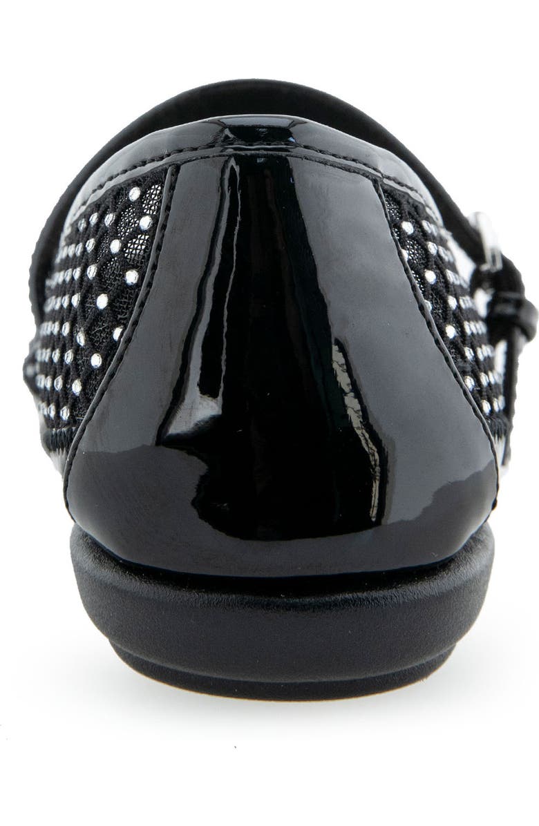 Aerosoles Baylee Mesh Mary Jane Flat, Alternate, color, Crystal/ Black Mesh Fabric