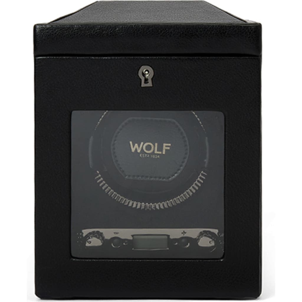 Wolf British Racing Single Watch Winder In Black