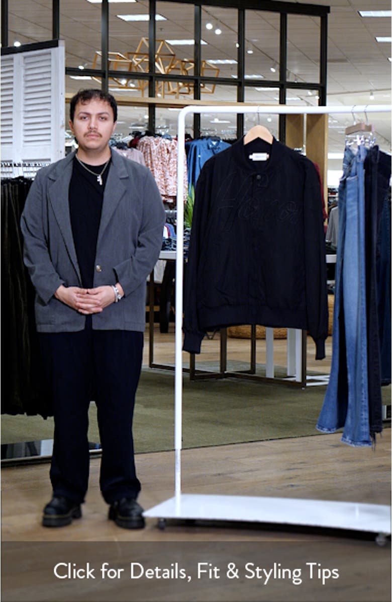 Logo Embroidery Bomber Jacket, sales video thumbnail