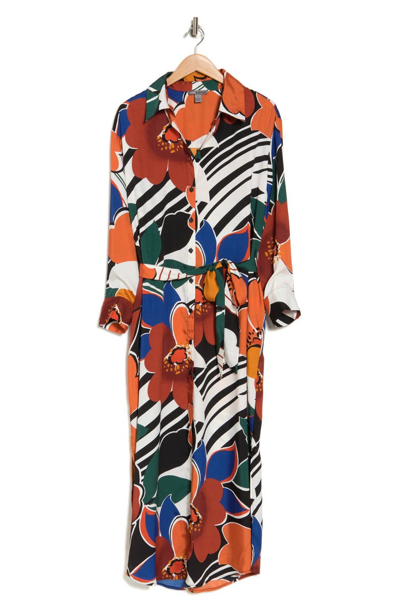 BY DESIGN Emmeline Stripe Maxi Dress, Alternate, color, In Bloom Rust