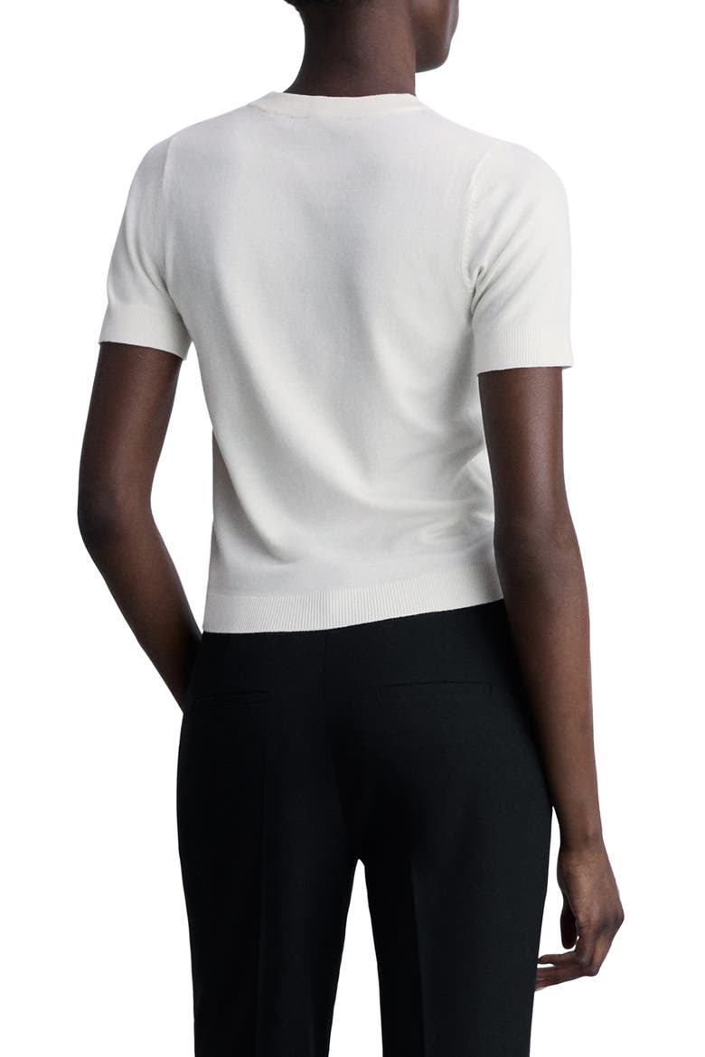 Short Sleeve Sweater, Alternate, color, ECRU